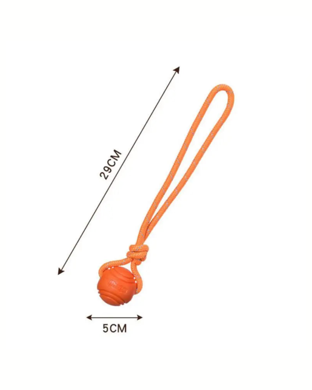 Balle Rebondissante pour Chien avec Corde – Jeu Interactif, Mordant & Lancer