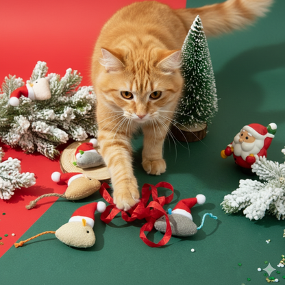 Jouets Interactifs pour Chats : Souris à l’Herbe à Chat, Fun Garanti