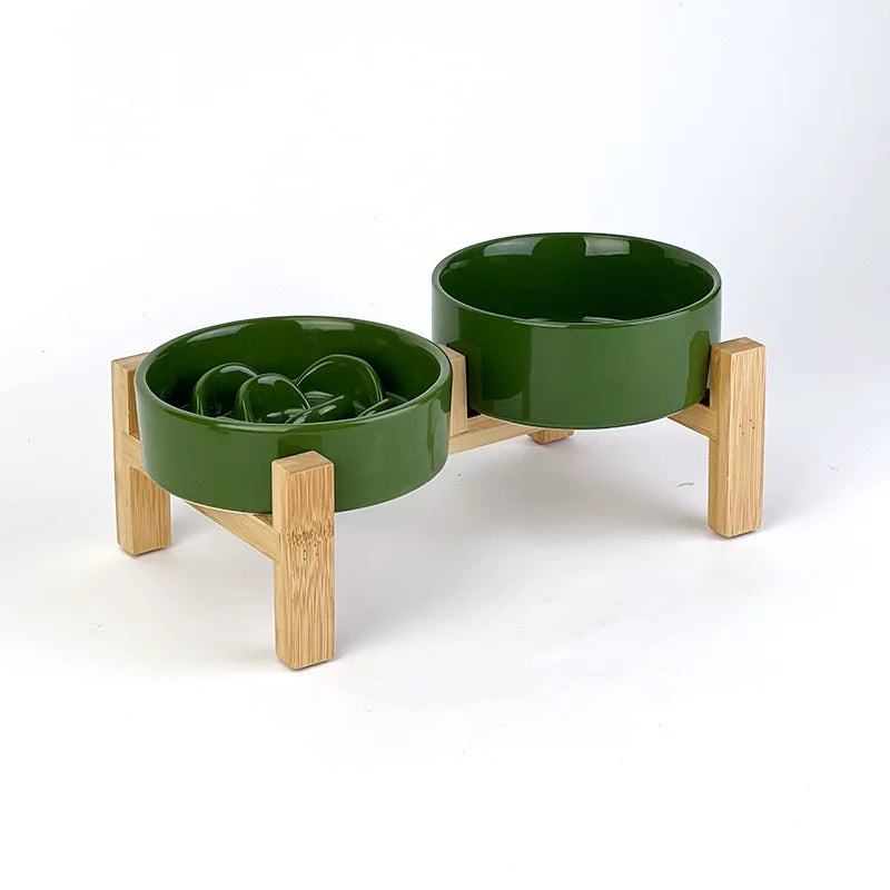 Gamelle anti-glouton pour chat – Stabilité et repas sans stress