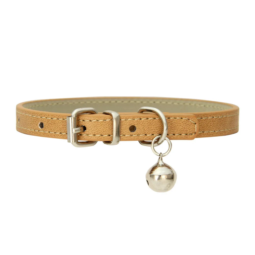 Collier Confort en Cuir Synthétique – Pour Chiens, Chats & Chiots