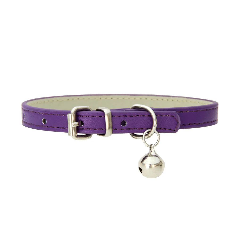 Collier Confort en Cuir Synthétique – Pour Chiens, Chats & Chiots