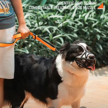 Muselière pour chien – Ajustable pour petits, moyens et grands chiens | Panier robuste pour toilettage et sécurité