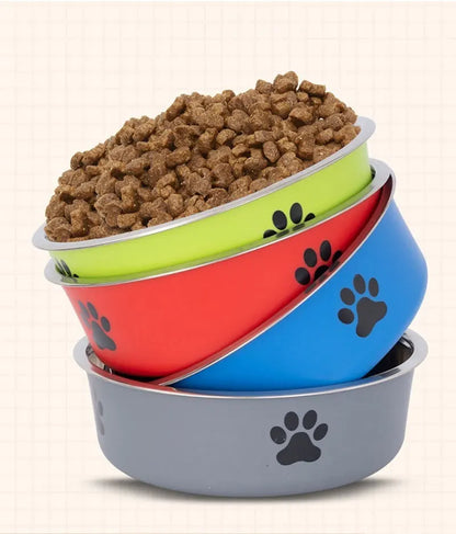 Gamelle Antidérapante en Acier Inoxydable – Pour Chats & Petits Chiens | Solide, Durable et Facile à Nettoyer