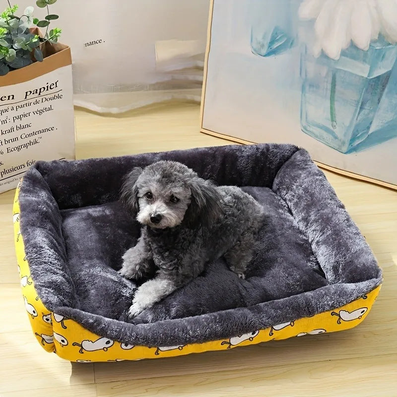 Lit pour Chien et Chat – Coussin Hiver Ultra Doux, Tapis Sofa Confortable pour Petits, Moyens et Grands Animaux