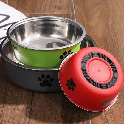 Gamelle Antidérapante en Acier Inoxydable – Pour Chats & Petits Chiens | Solide, Durable et Facile à Nettoyer
