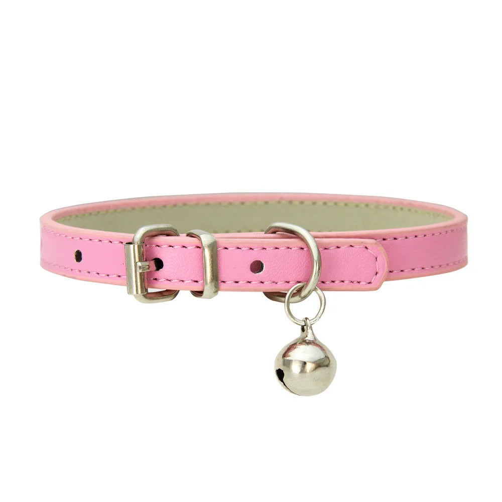 Collier Confort en Cuir Synthétique – Pour Chiens, Chats & Chiots