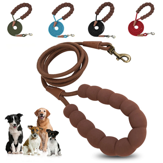 Laisse en Corde Premium pour Chien – Poignée Soft Grip & Mousqueton en Alliage