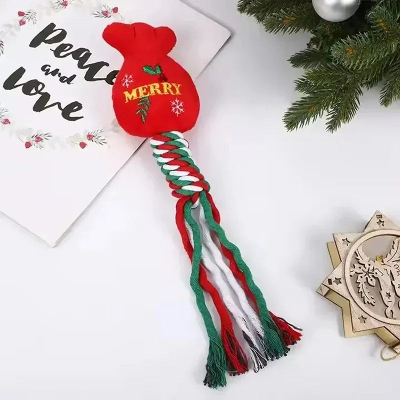 Jouets de Noël pour Chiens – Peluches, Cordes et Jouets à Mâcher
