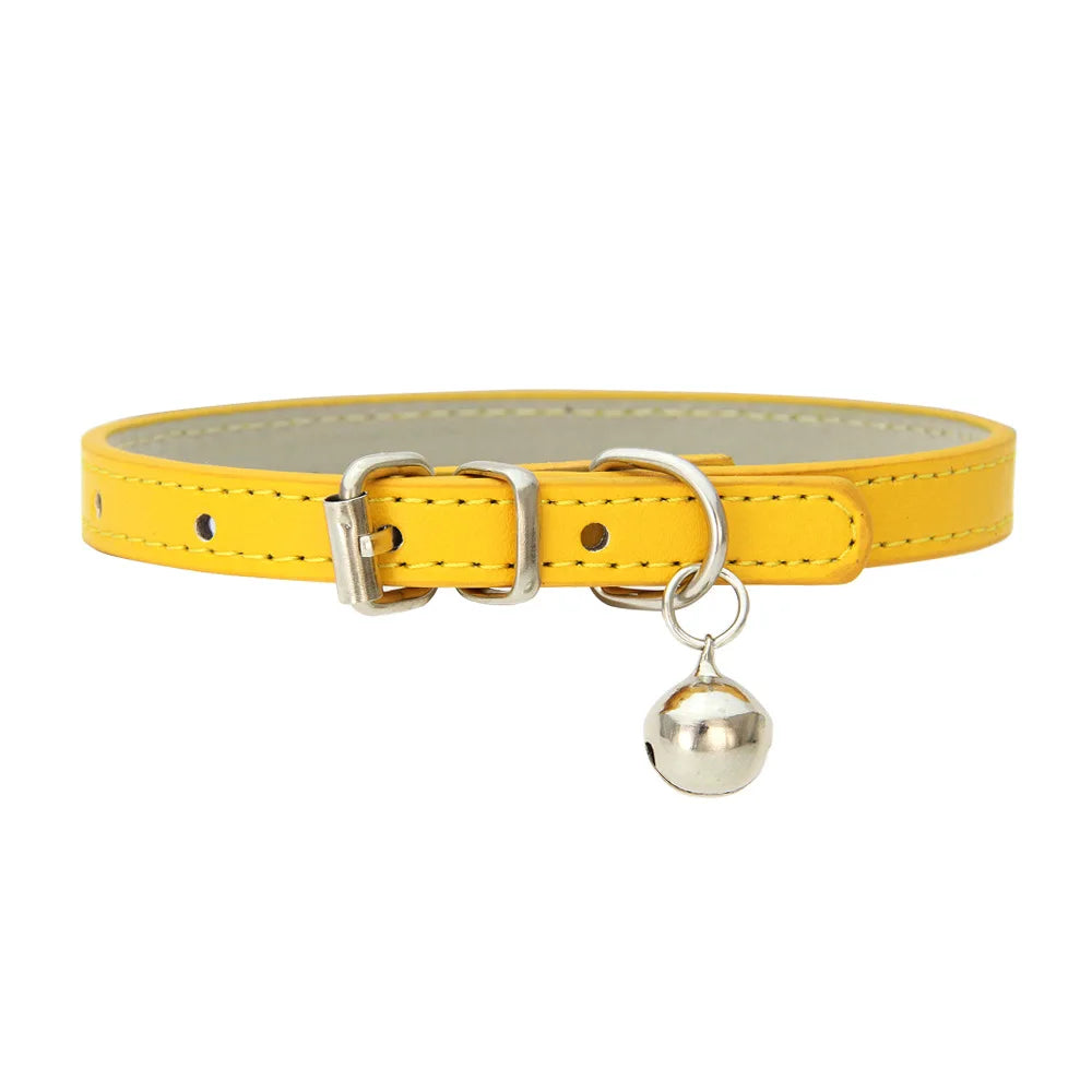 Collier Confort en Cuir Synthétique – Pour Chiens, Chats & Chiots