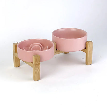 Gamelle anti-glouton pour chat – Stabilité et repas sans stress