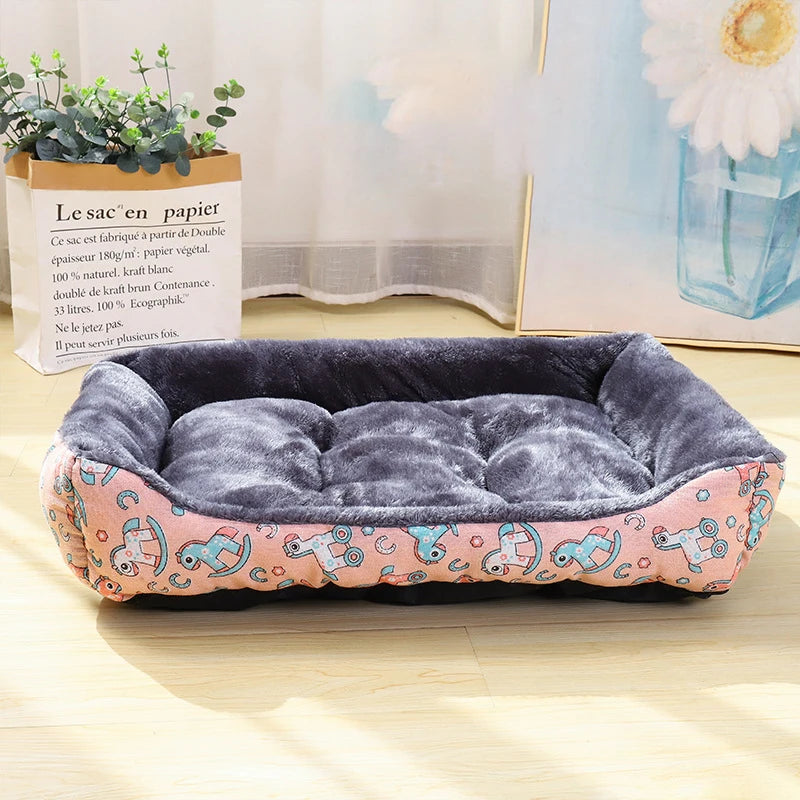 Lit pour Chien et Chat – Coussin Hiver Ultra Doux, Tapis Sofa Confortable pour Petits, Moyens et Grands Animaux
