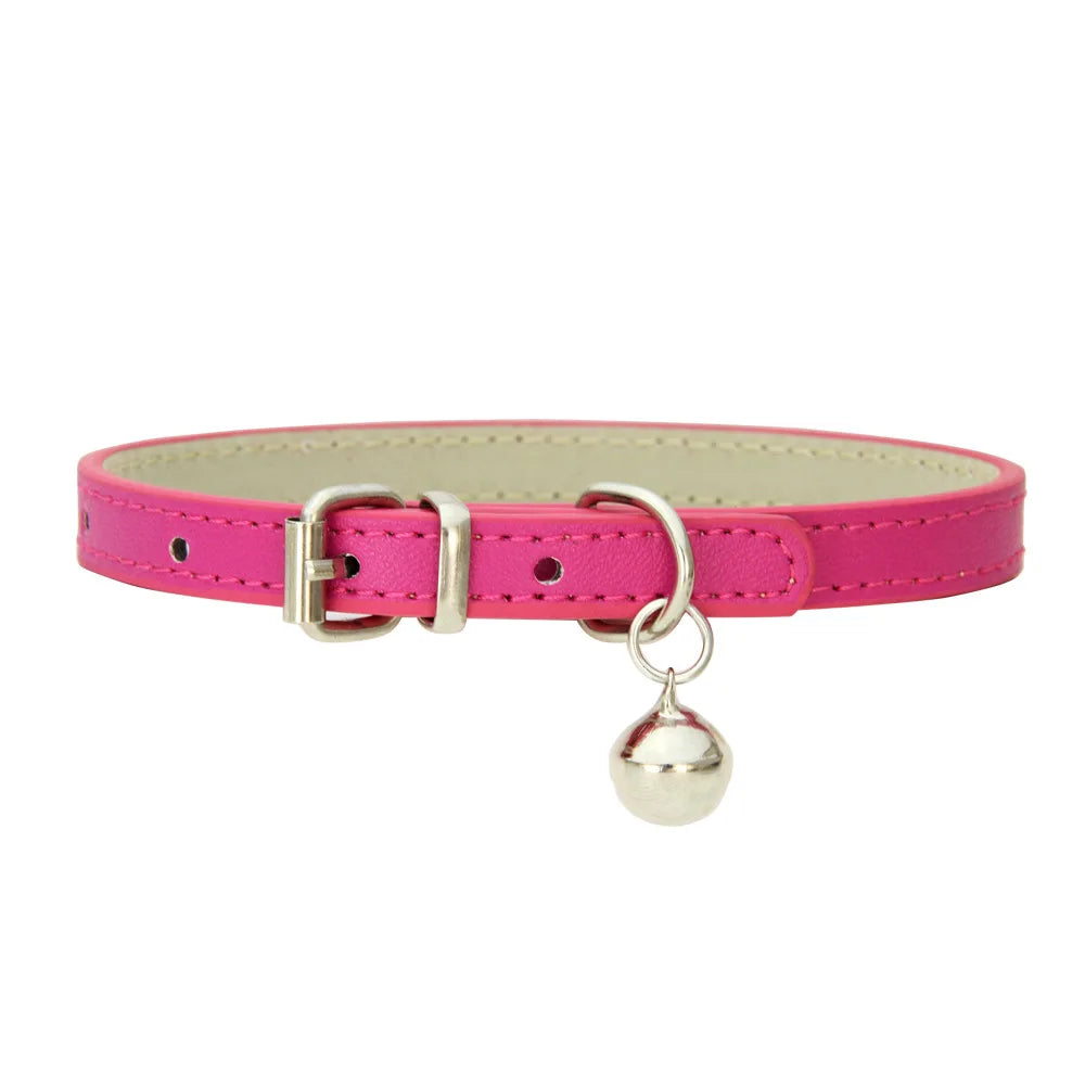 Collier Confort en Cuir Synthétique – Pour Chiens, Chats & Chiots