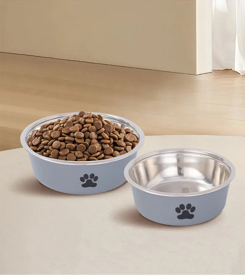 Gamelle Antidérapante en Acier Inoxydable – Pour Chats & Petits Chiens | Solide, Durable et Facile à Nettoyer