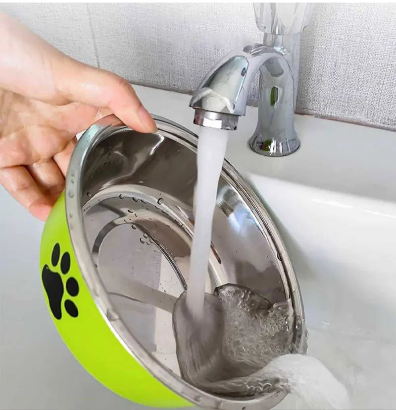 Gamelle Antidérapante en Acier Inoxydable – Pour Chats & Petits Chiens | Solide, Durable et Facile à Nettoyer