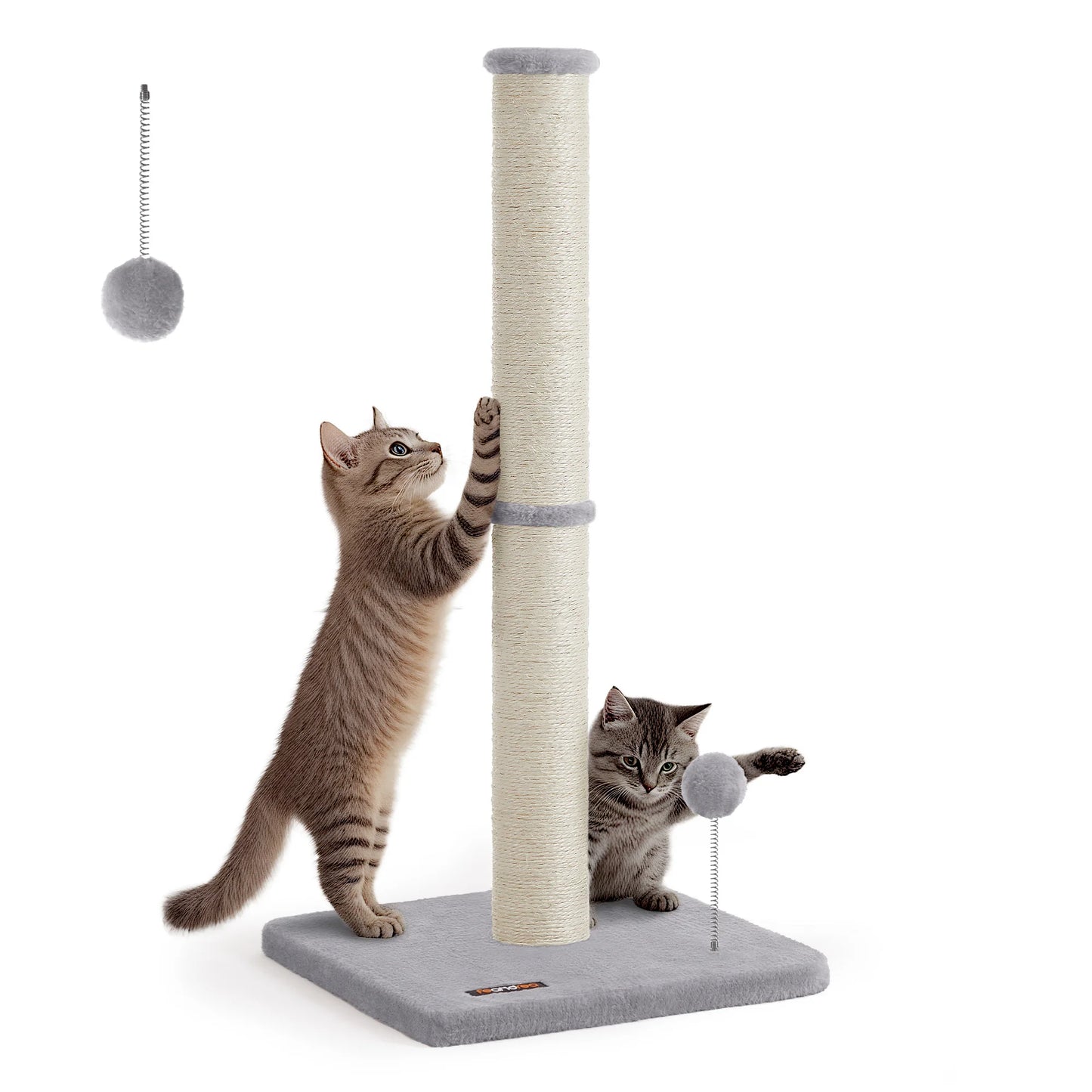 Arbre à Chat – Colonne à Griffer 85 cm en Sisal | Base Renforcée & Jouet Suspendu