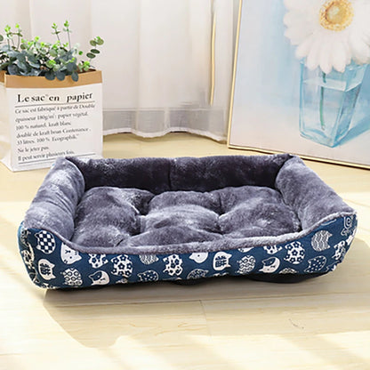 Lit pour Chien et Chat – Coussin Hiver Ultra Doux, Tapis Sofa Confortable pour Petits, Moyens et Grands Animaux