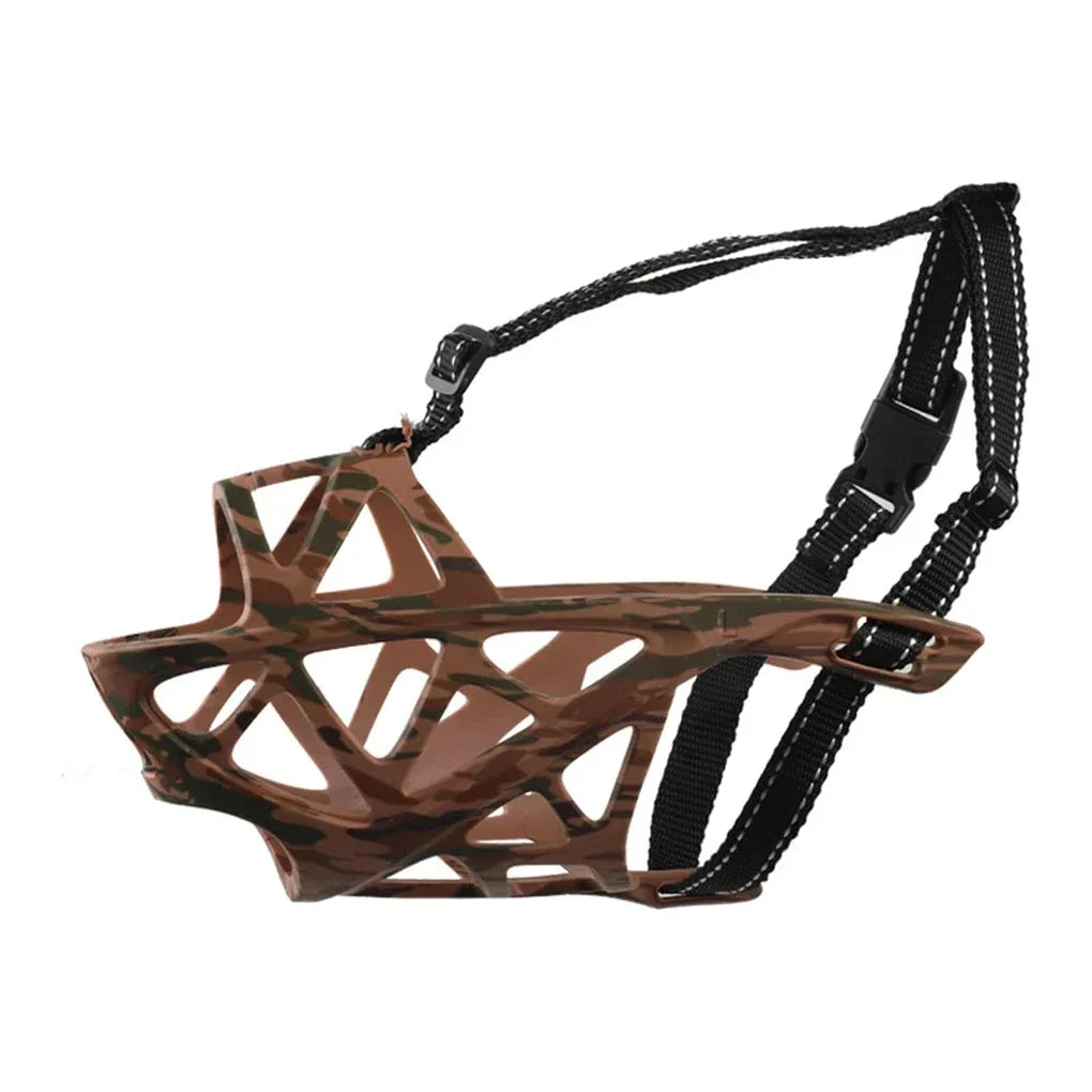 Muselière pour chien – Ajustable pour petits, moyens et grands chiens | Panier robuste pour toilettage et sécurité