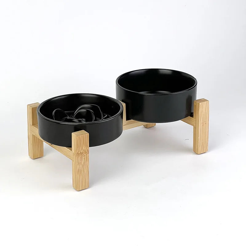 Gamelle anti-glouton pour chat – Stabilité et repas sans stress