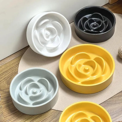 Gamelle anti-glouton pour chat – Stabilité et repas sans stress