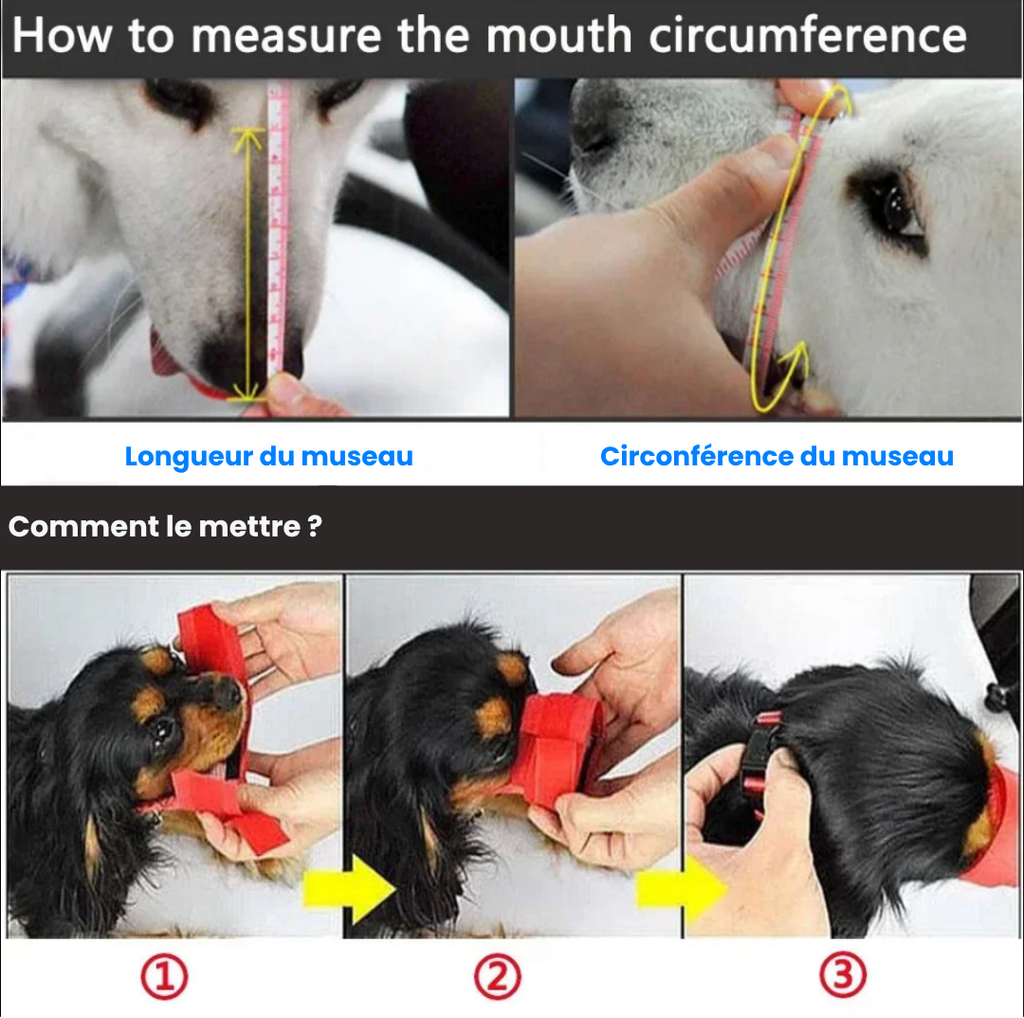 Muselière Respirante Ajustable pour Chien